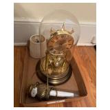 Bulova Brass Anniversary Dome Clock with Accessory