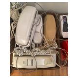 5 Vintage Wall Phones in Assorted Styles