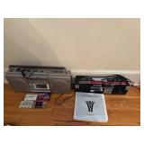 Vintage JVC and Panasonic Boomboxes with Cassette