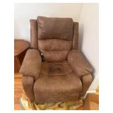 Brown Electric Reclining Chair with Remote Control