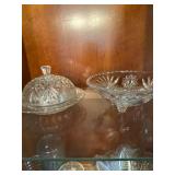 Crystal Lot with Stemware and Bowls