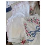 Linens with Embroidery and Lace