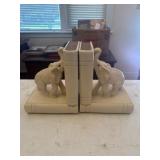 Lefton Porcelain Elephant Bookends