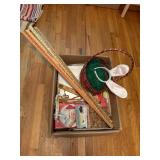 Box Lot of Assorted Holiday and Craft Items
