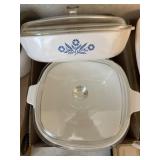 CorningWare Blue Cornflower Square Casserole Dish