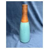 Mid-Century Modern Ceramic Bottle Vase in Two-Tone