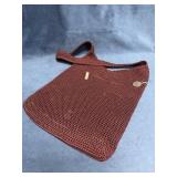 The Sak Rust-Colored Woven Handbag