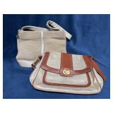 Two Vintage The Sak Handbags in Neutral Tones