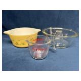 Pyrex Mixing and Measuring Items