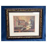 Framed Print Depicting Study Scene, 25ï¿½ï¿½ x 21ï¿½ï¿½