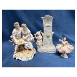 Three Decorative German Porcelain Figurines