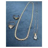 Sterling Silver Jewelry Lot With 17.5g Total Weigh