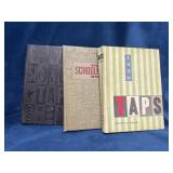 Three Vintage Yearbooks from 1954, 1955, and 1956
