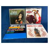 Four Vinyl Records Featuring Various Artists
