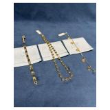 Three Gold-Plated Jewelry Pieces by Lingna Jewelry