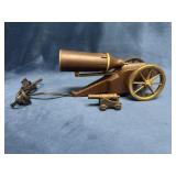 Swank Cannon Desk Lamp and Figurine