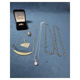 Mixed Materials Jewelry Including Tungsten Ring an