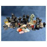 Halloween Themed Figures and Carved Stones Collect