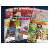 Seven Sew Beautiful Magazines with Free Patterns