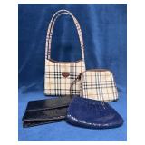 Four Handbags Including Burberry Replicas