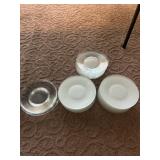 Glass and White Ceramic Tableware