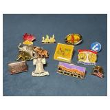 Eleven Assorted Lapel Pins