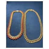 Two High-End Costume Jewelry Necklaces With Rhines