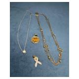 Four Silver Jewelry Items