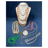 Multicolor Beaded and Chain Necklaces