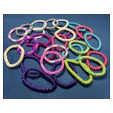 27 Beaded Bracelets in Various Colors and Designs