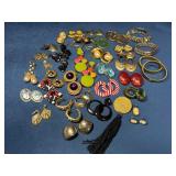 Costume Jewelry Collection with Earrings and Brace