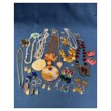 Fashion Jewelry Lot with Necklaces and Earrings
