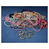 Beaded Costume Necklaces with Metal Clasps
