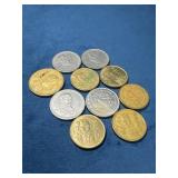 Mexican Pesos Coins in Mixed Denominations