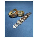 Fossil Watch Bracelets with Mixed Materials