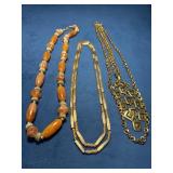 Three Vintage Necklaces Featuring Trifari
