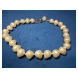 Vintage Faux Pearl Necklace With Chanel Closure