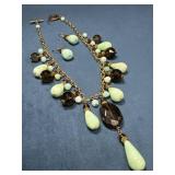 Vintage Necklace and Earrings Set with Beaded Acce