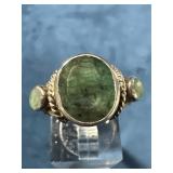 Sterling Silver Ring Stamped 925 India ADI with Gr