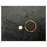 Brown Swirled Resin Bangle Bracelet