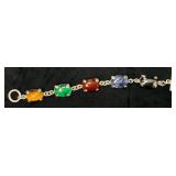 Sterling Silver Multistone Bracelet