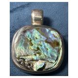 Mother of Pearl Pendant in Sterling from Mexico