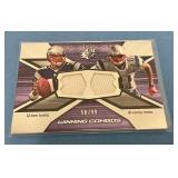 2008 SPX Tom Brady Randy Moss Game-Used Materials