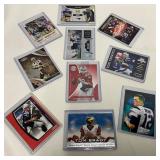 10 Tom Brady Football Cards, Includes Rookie Card