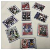 10 Tom Brady Football Cards Including Rookie