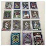 15 Sports numbered Trading Cards Various Players