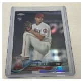 Shohei Ohtani Rookie Topps Chrome Refractor Baseba