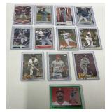 12 ï¿½ MLB Baseball Cards in Sleeves numbered Aron J