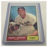 1963 Topps Sandy Koufax Baseball Card #344 Featuri