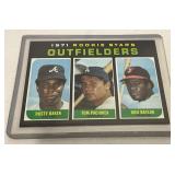 1971 Topps Rookie Stars Outfielders Baseball Card